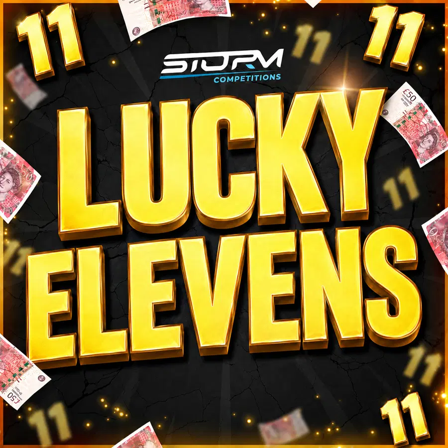 Lucky Elevens Instant Wins – 5,000 Prizes – £25,000 Prize Fund