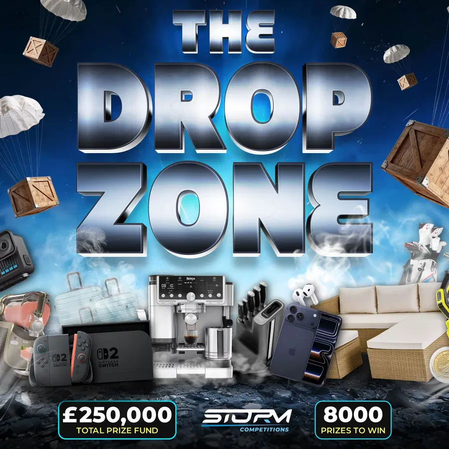 The Drop Zone Instant Wins – 8,000 Prizes – £250,000 Prize Fund