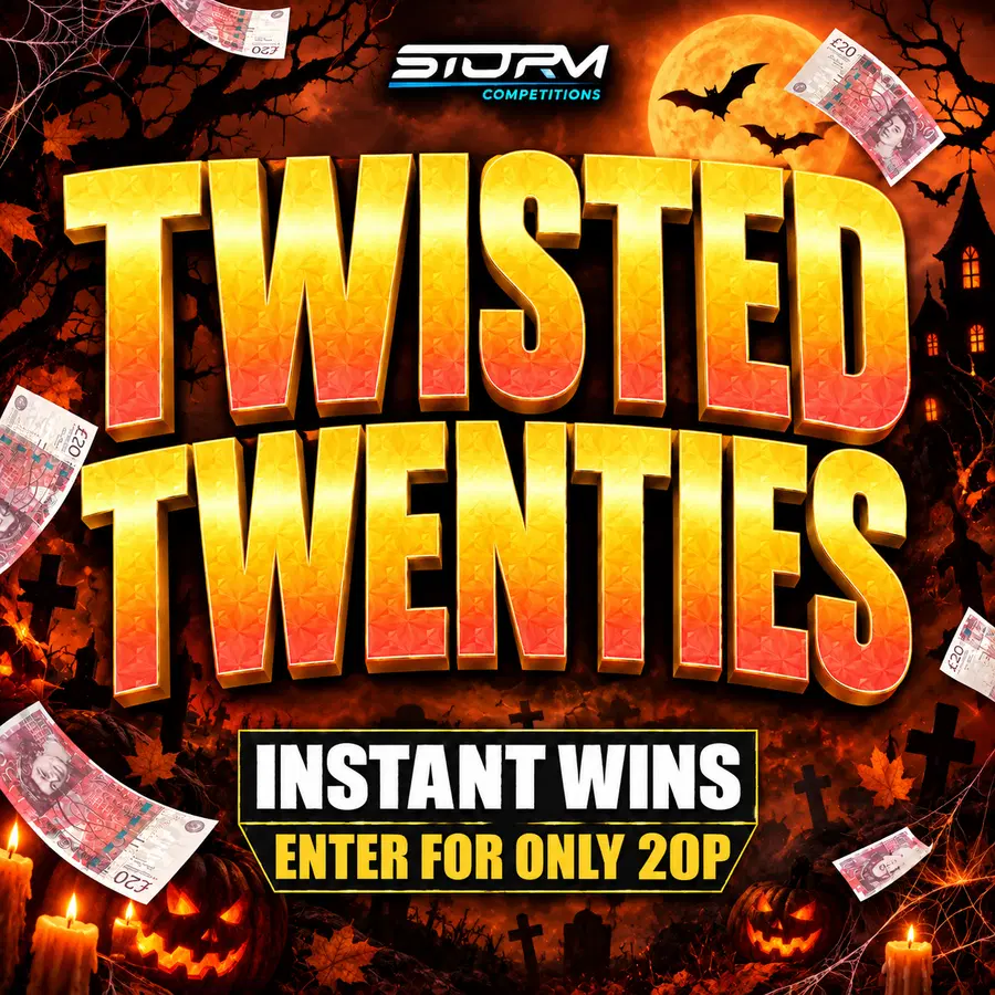 Twisted Twenties – 4,000 Prizes – £25,000 Prize Fund