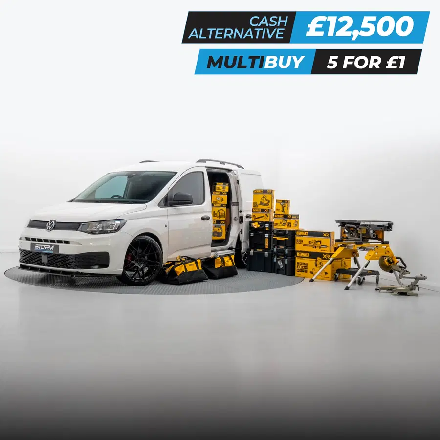 2021 VW Caddy & 32 Piece Dewalt Kit