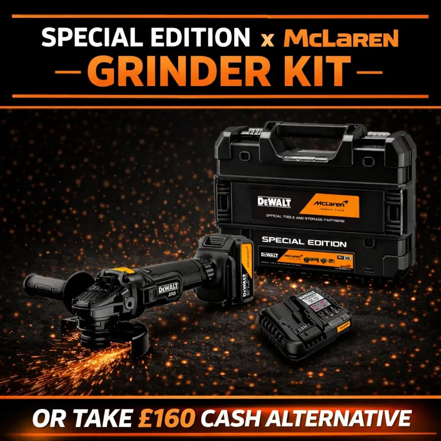 DeWalt x McLaren F1 Cordless Brushless 125mm Angle Grinder Kit #3