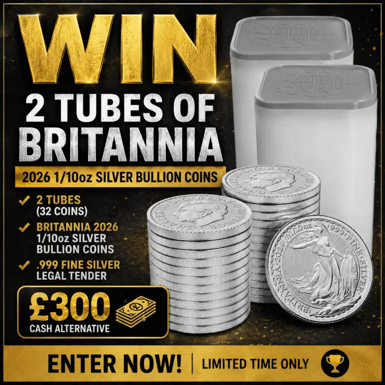Britannia 2026 1/10 oz Silver Bullion Sixteen Coin Tube | 999 Fine Silver X 2 Tubes #2