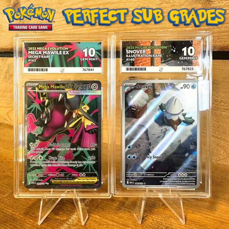 Auto Draw – Pokemon: Mega Mawile Ex & Snover – Mega Evolution – ACE 10s – Perfect Subgrades