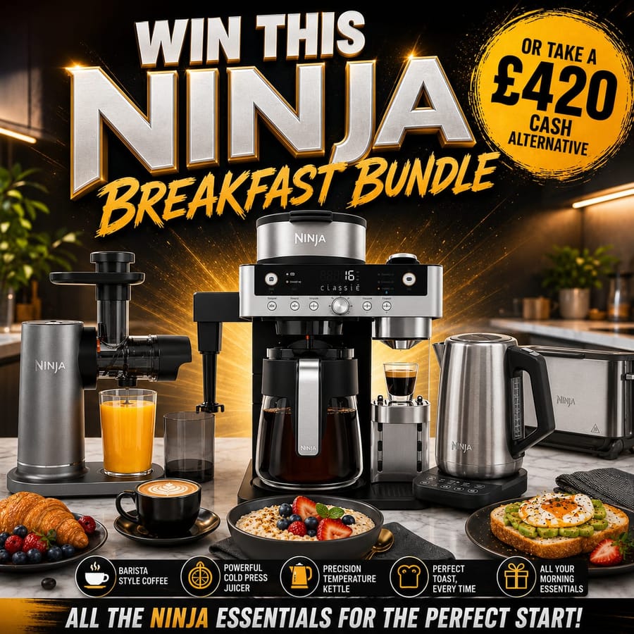 Ninja Breakfast Bundle – Coffee Machine, Juicer, Toaster & Kettle