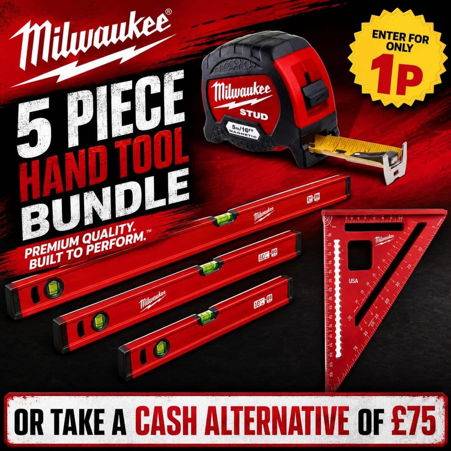 Auto Draw – Milwaukee 5pc Tool Set – Levels, Tape Measure & Square