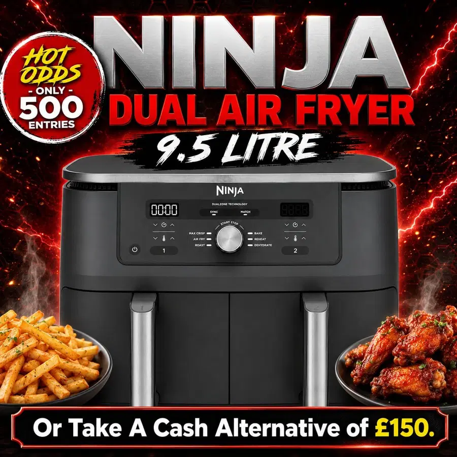 Ninja MAX 6-in-1 Dual Zone Air Fryer 9.5L