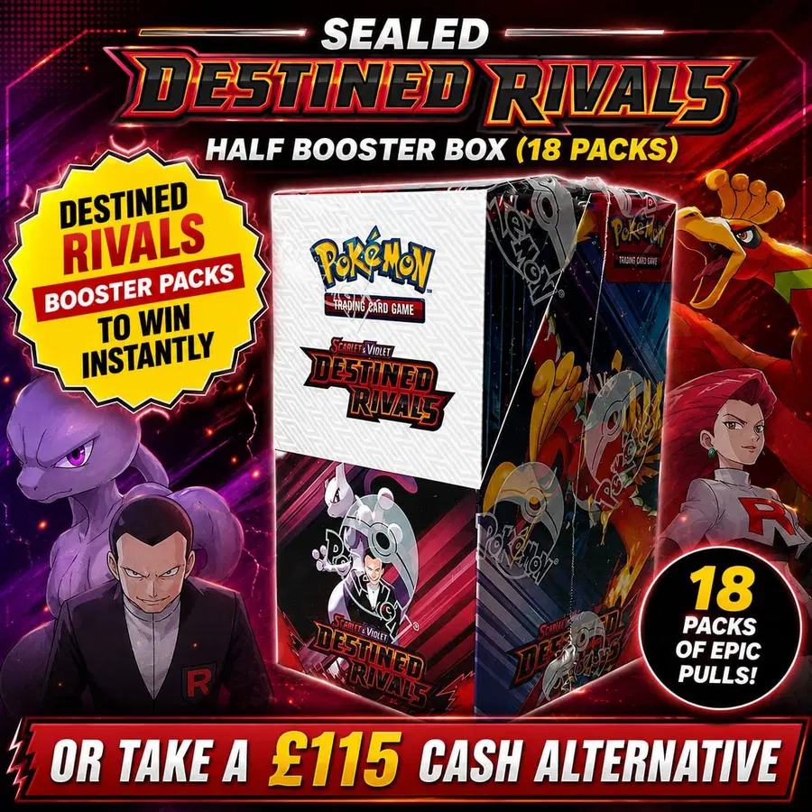 Pokémon TCG: Destined Rivals Half Booster Box – Sealed 18 Packs (+ Instant Wins) #2