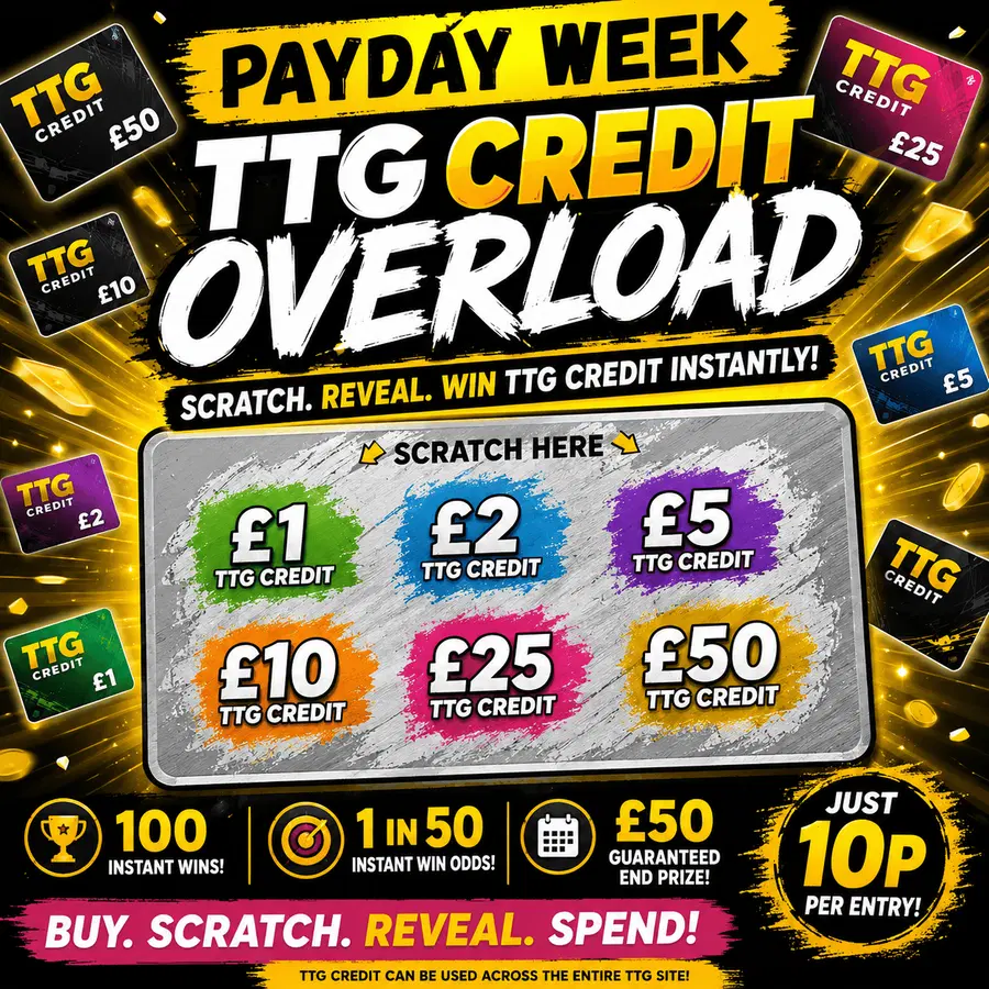 π³π₯ Payday Week β TTG Credit Overload β Scratch & Win π³π₯