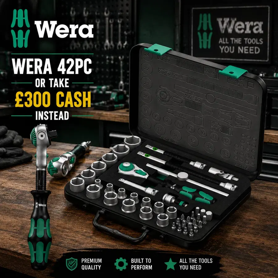 Wera 42 piece 3/8” Zyklop Speed Ratchet Set