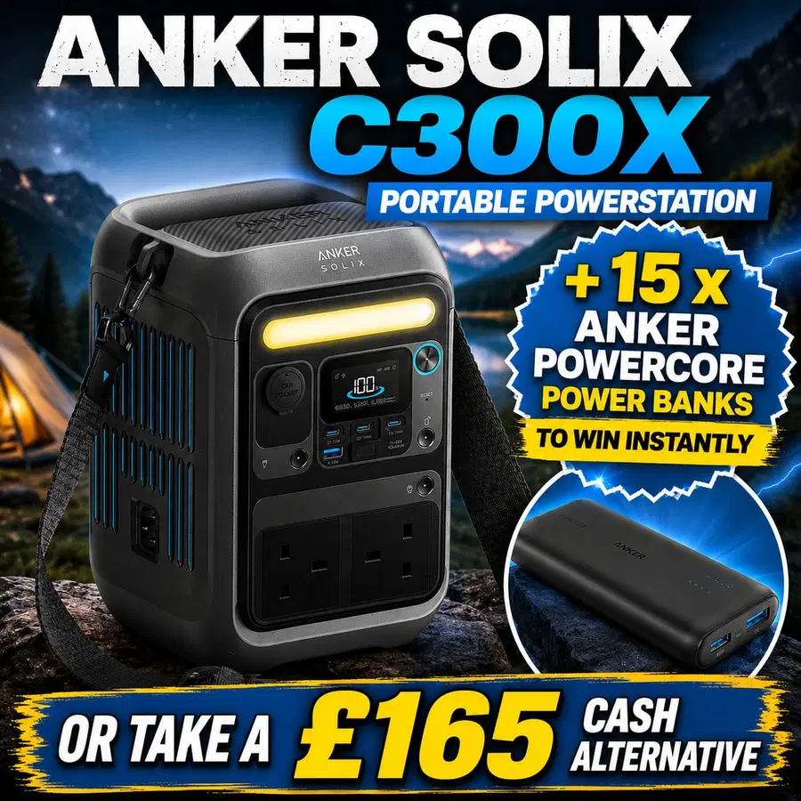 Anker Solix C300X Portable Power Station #7 (+ 15 x Anker PowerCore Instant Wins)