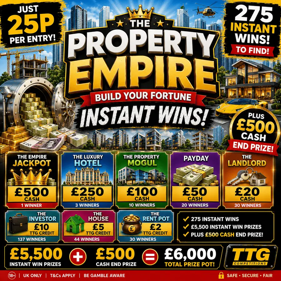 👑 THE PROPERTY EMPIRE 👑 £6,000 Prize Pot! £500 Cash End Prize