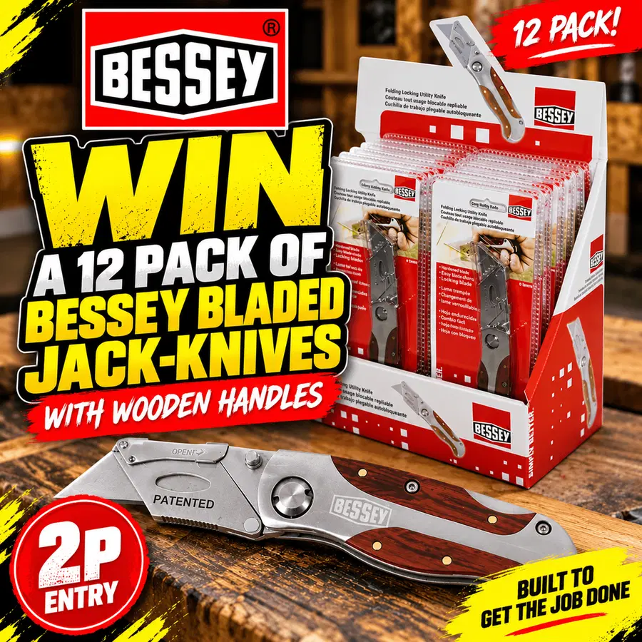 Auto Draw – Bessey Bladed Jack-Knife With Wood Handle DBKWH-EU 12 Pack