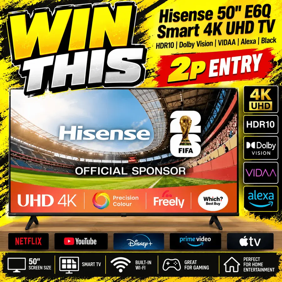 Hisense E6Q 50″ LED 4K HDR Smart TV