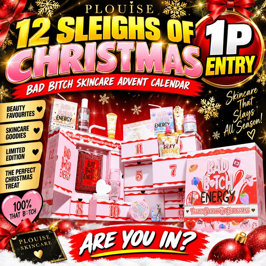 Auto Draw – PLOUISE 12 Sleighs Of Christmas Bad Bitch Skincare Advent Calendar