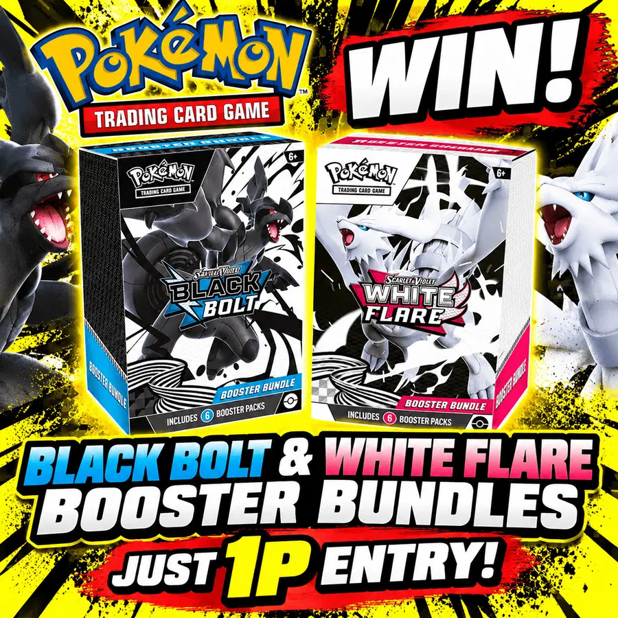 Auto Draw – Pokémon TCG: Scarlet & Violet Black Bolt & White Flare Booster Bundles