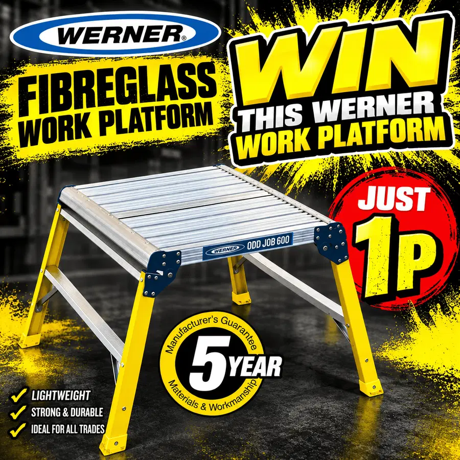 Auto Draw – Werner Odd Job 600 Fibreglass Work Platform