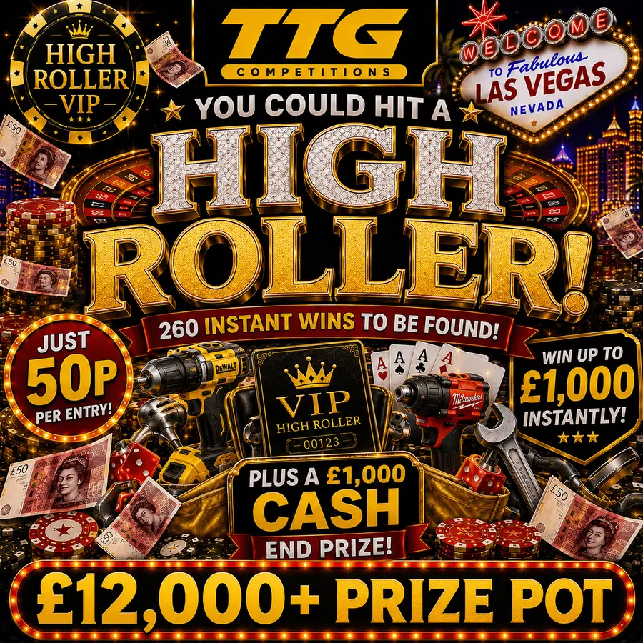 🎰 HIGH ROLLER – Vegas Cash Instant Wins + £1,000 End Prize 🎰