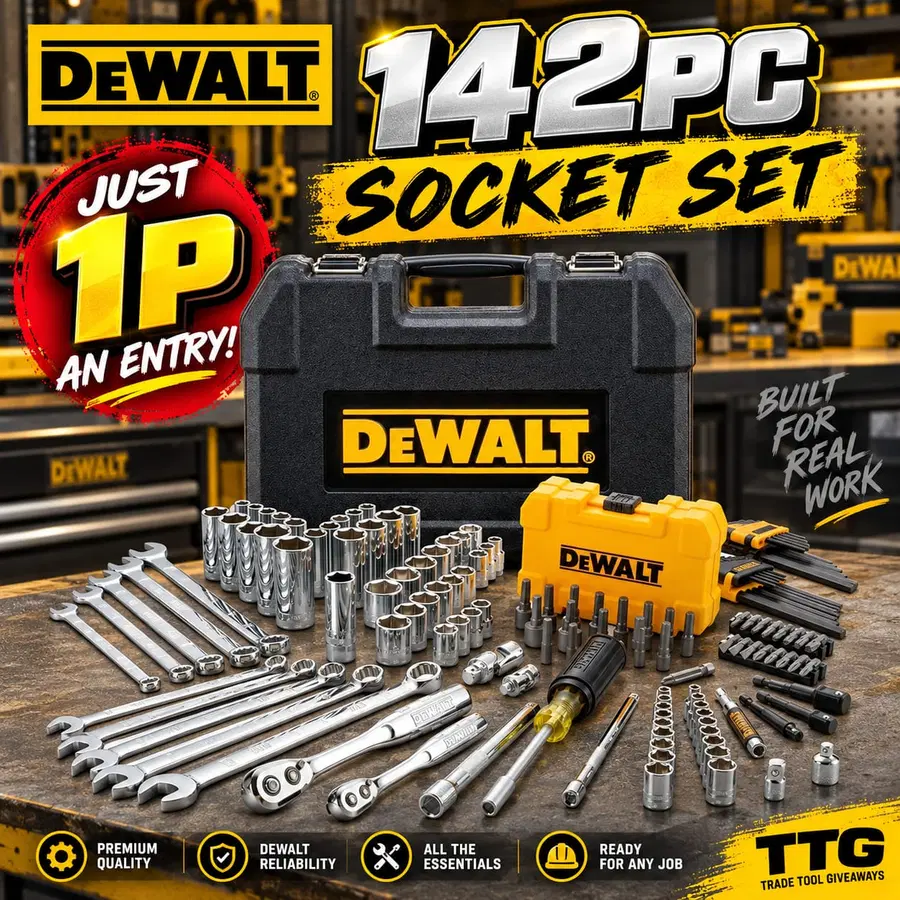Auto Draw – Dewalt 142pc 1/4” Sq. & 3/8” Sq. Socket Tool Set #2
