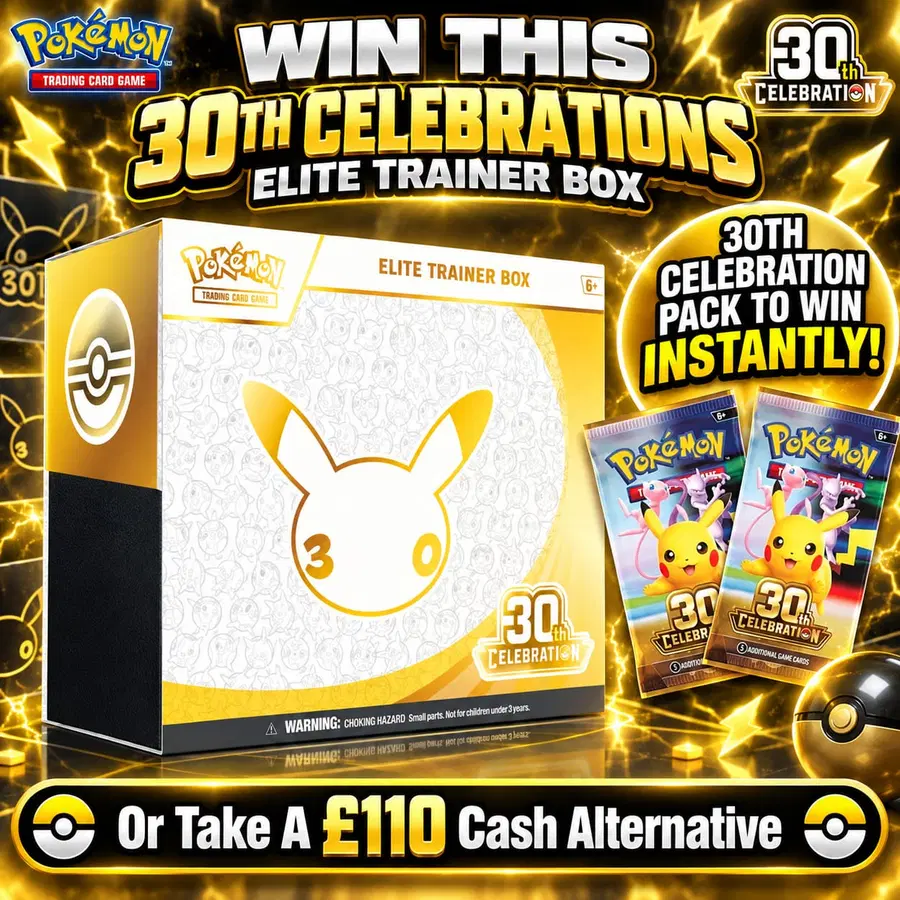 Pokémon TCG: 30th Celebrations Elite Trainer Box (+ Booster Pack Instant Wins)