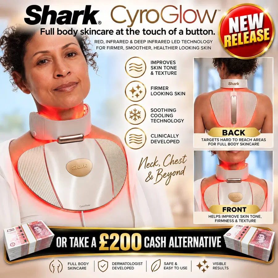 Shark CryoGlow Clinic LED Body Panel – White Gold