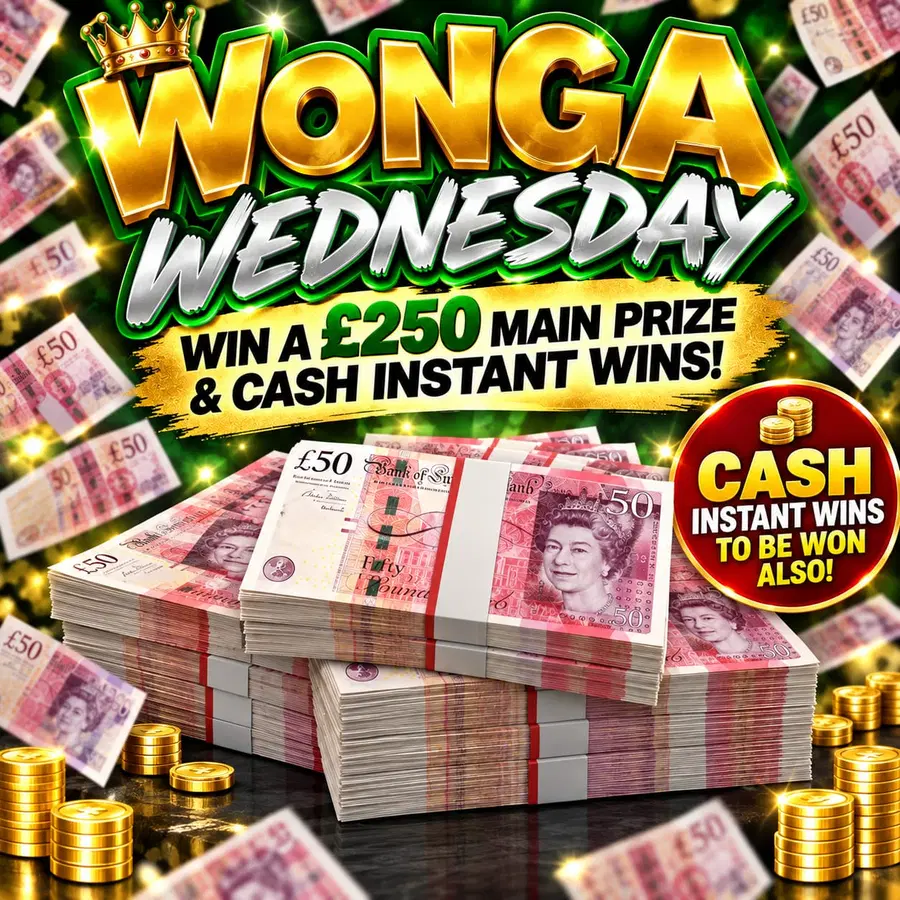 Wonga Wednesday – £250 Tax Free Cash (+ Cash Instant Wins)