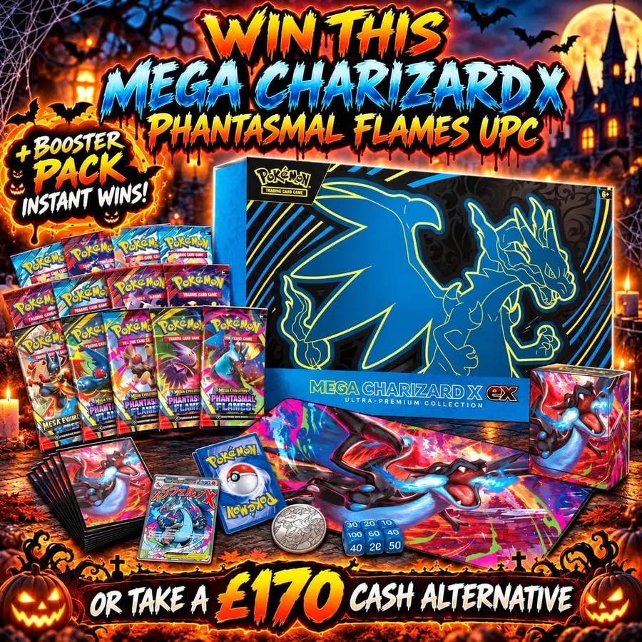Pokémon TCG: Pokémon Mega Charizard X Ex Ultra Premium Collection (+ Booster Pack Instant Wins)