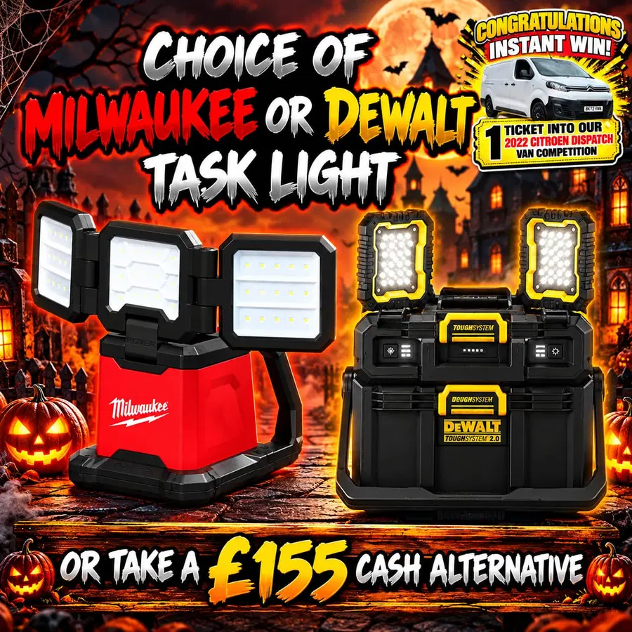 18v Task Light Of Your Choice (+ Van Entry Instant Wins)