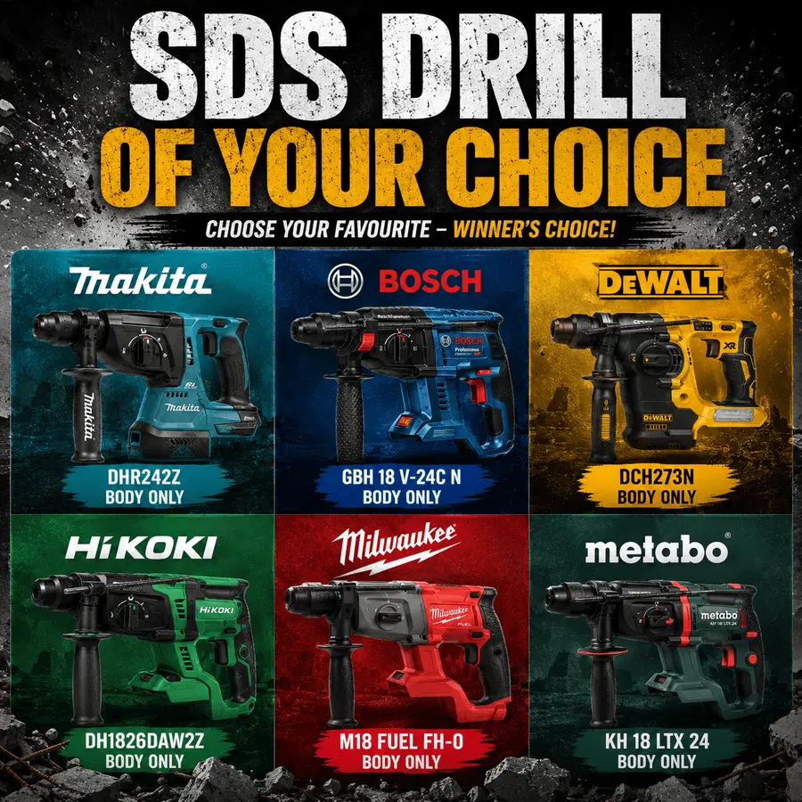 π₯ CHOOSE YOUR BRAND β CORDLESS SDS+ DRILL BATTLE! π₯