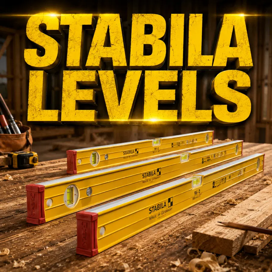 Stabila 96-2 Level Pack 60cm 120cm & 180cm Set