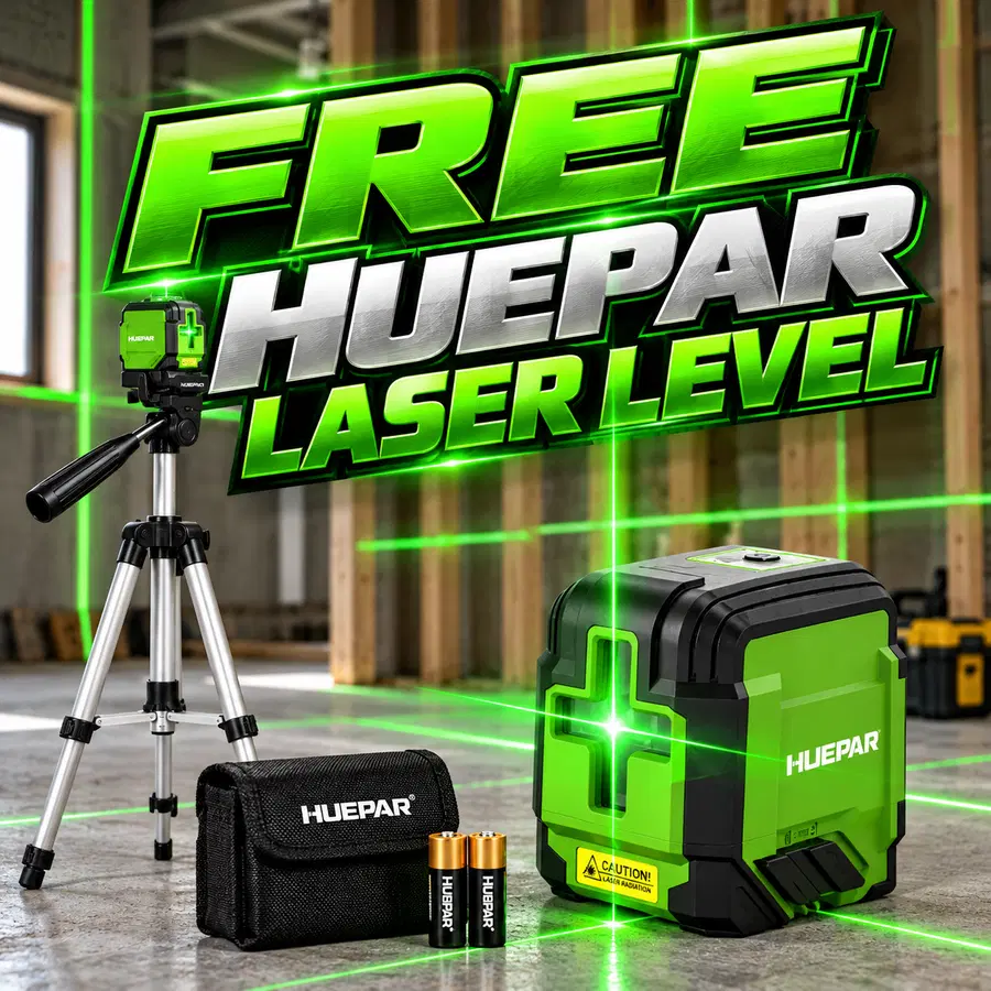 (Free To Enter) Huepar Laser Level Kit ( Facebook Group Only Join Our Group To Get The Password )Auto Draw