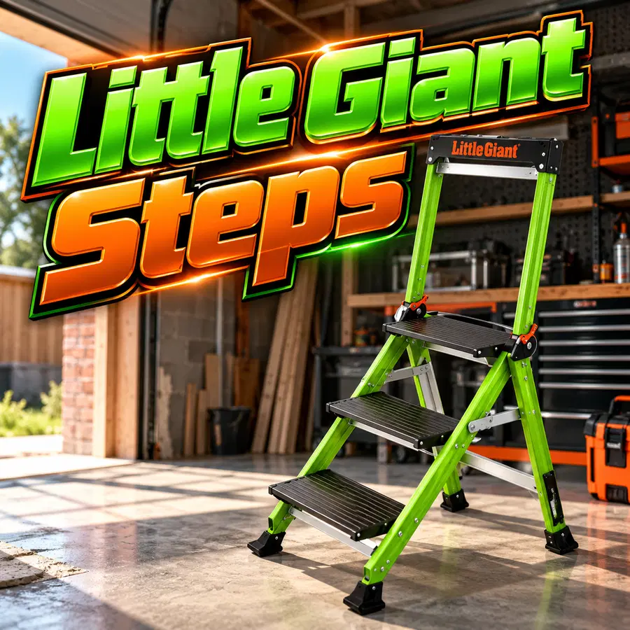 ๐ฅ WIN A LITTLE GIANT 3-TREAD JUMBO HIVIZ FIBREGLASS STEP LADDER! ๐ฅ