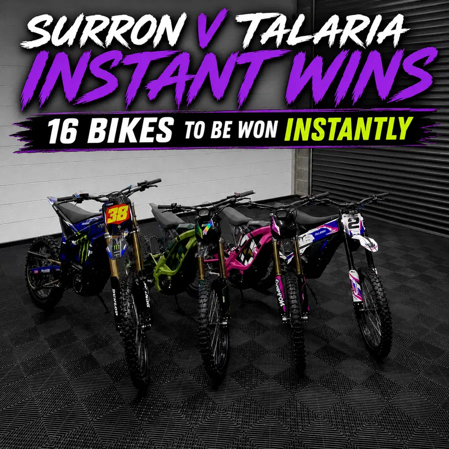 SURRON V TALARIA- 16 BIKES TO BE WON INSTANTLY